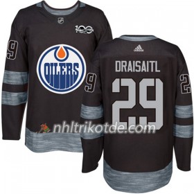 Edmonton Oilers Trikot Leon Draisaitl 29 1917-2017 100th Anniversary Adidas Schwarz Authentic - Herren